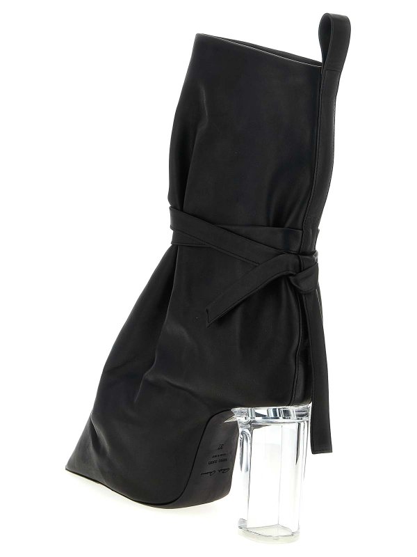The Best Shops RICK OWENS: ankle boots - Tied Taco Kiss Ankle Boots