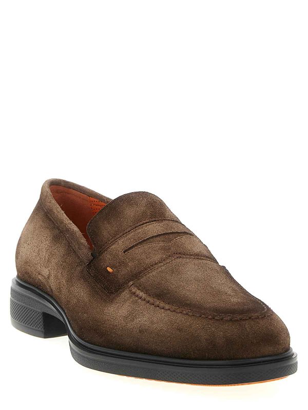SANTONI: Mokassins und Slippers online - Mokassins - Braun