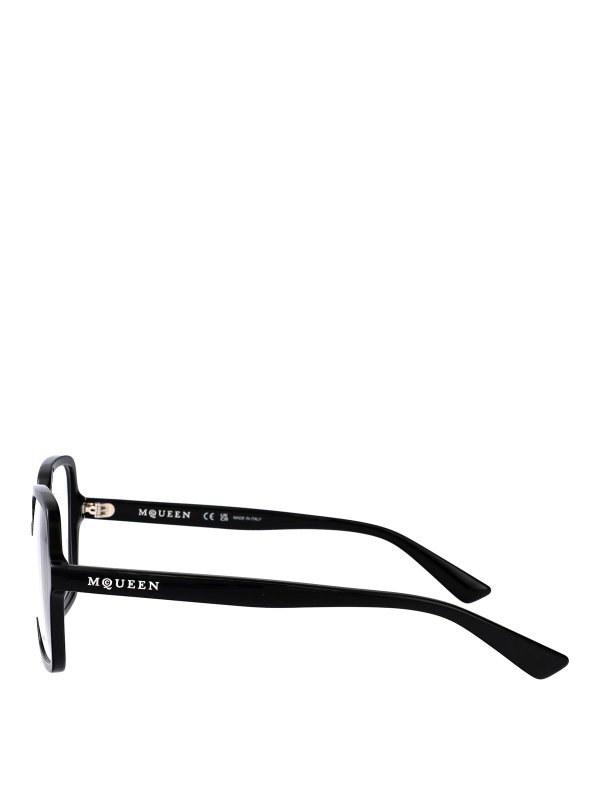 The Best Shops ALEXANDER MCQUEEN: 眼鏡 - 眼鏡 - 黒