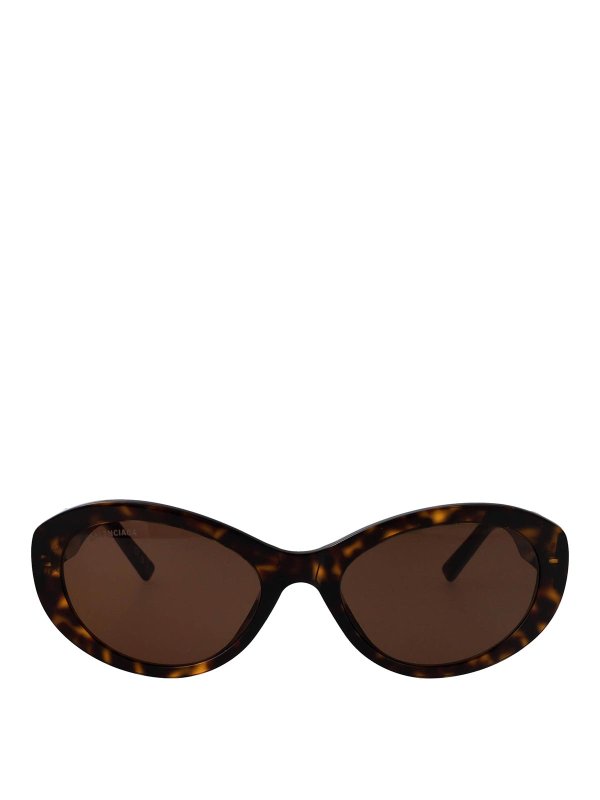 BALENCIAGA: サングラス - サングラス - ブラウン