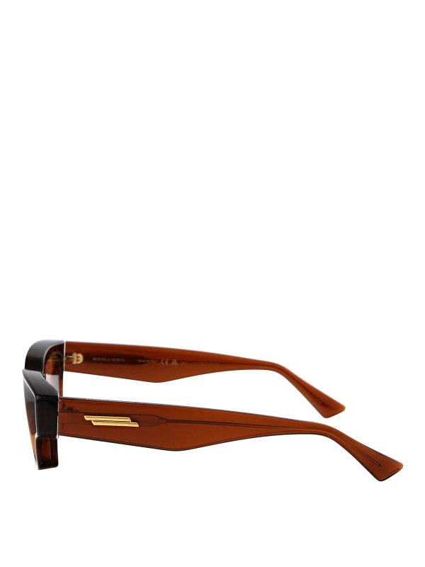 The Best Shops BOTTEGA VENETA: Lunettes de soleil - Lunettes De Soleil - Marron