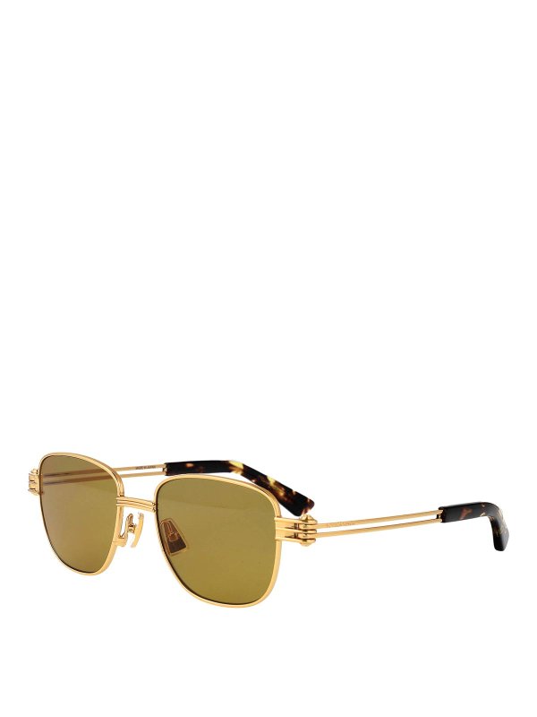 BOTTEGA VENETA: Lunettes de soleil online - Lunettes De Soleil - Or