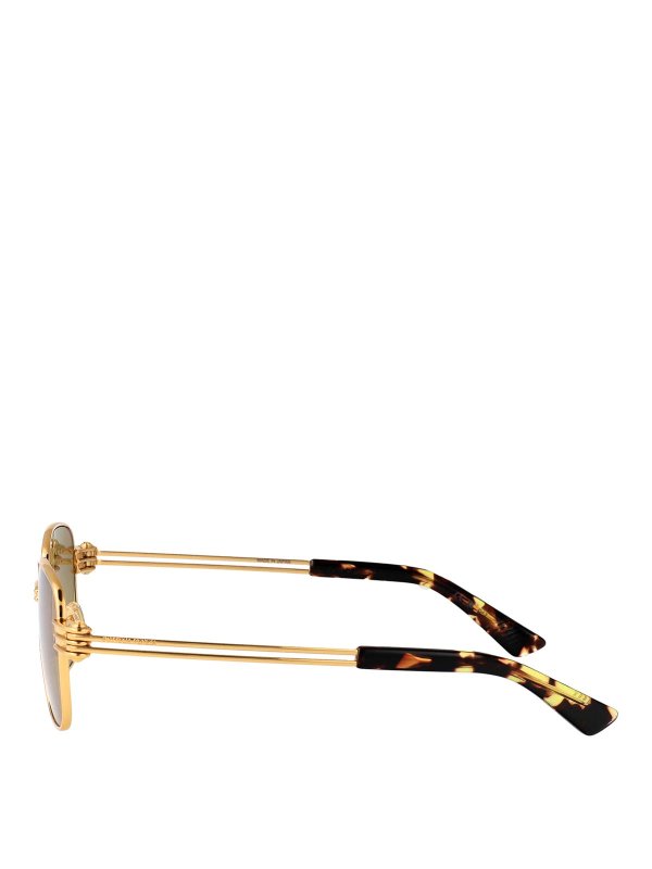 The Best Shops BOTTEGA VENETA: Lunettes de soleil - Lunettes De Soleil - Or