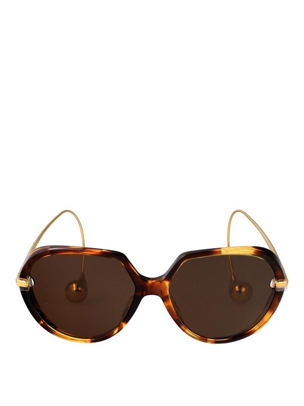 BOTTEGA VENETA: Sonnenbrillen - Sonnenbrille - Braun