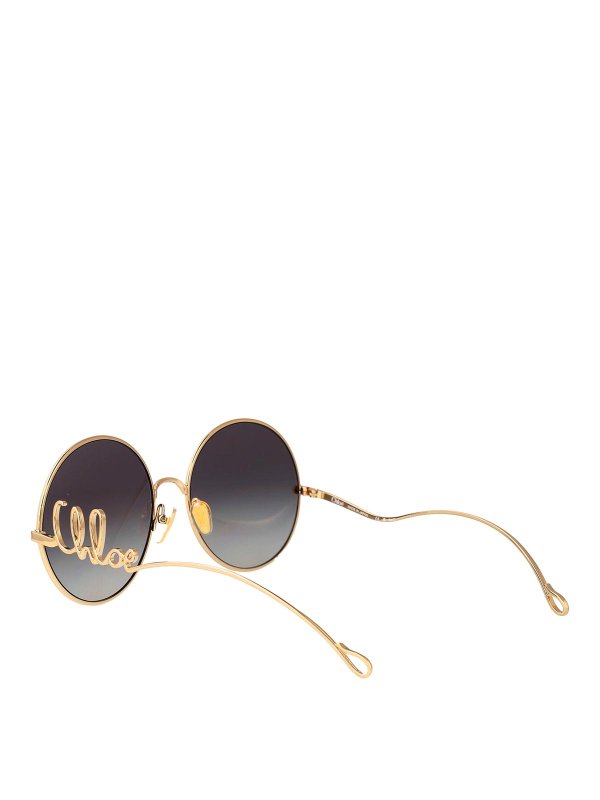 Lunettes De Soleil - Or shop online: CHLOE