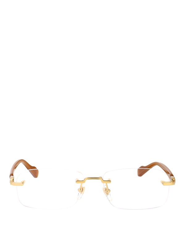 GUCCI: Brillen - Brillen - Gold