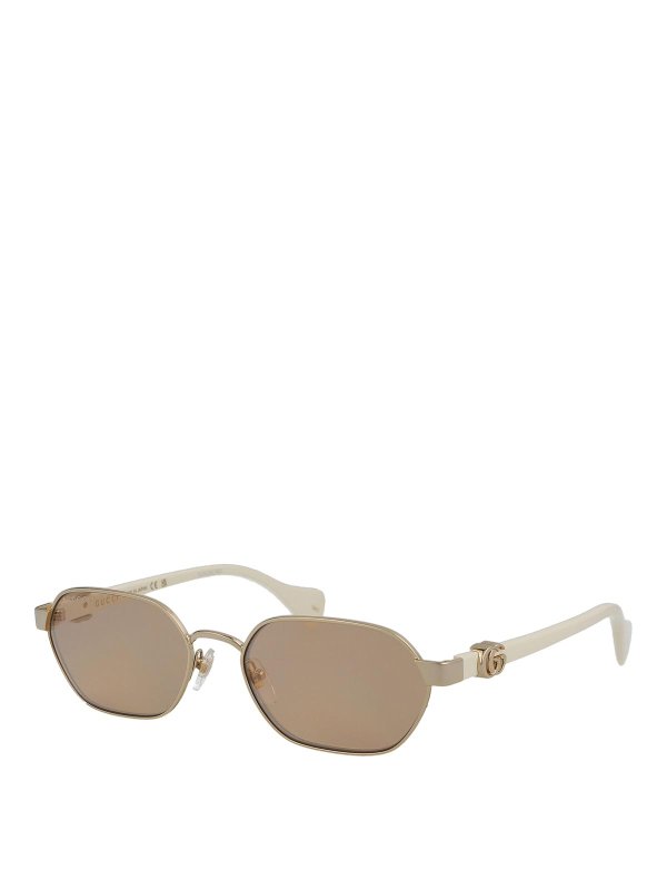 GUCCI: Lunettes de soleil online - Lunettes De Soleil - Or