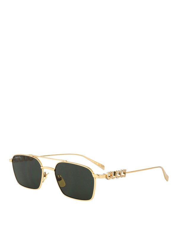 GUCCI: Lunettes de soleil online - Lunettes De Soleil - Or