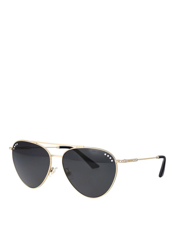 JIMMY CHOO: Lunettes de soleil online - Lunettes De Soleil - Or