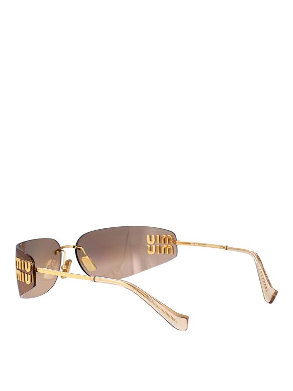 サングラス - 金 shop online: MIU MIU