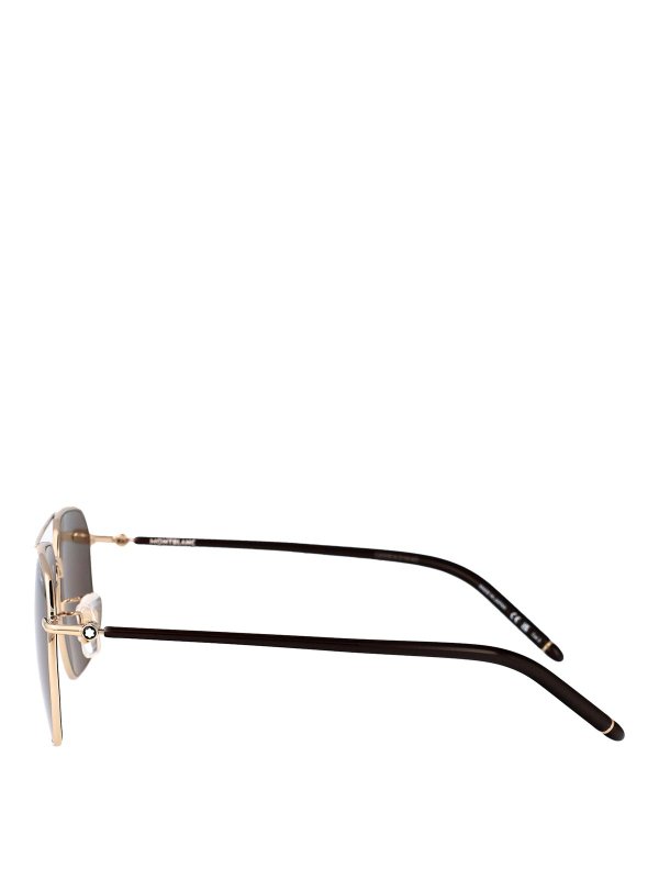 The Best Shops MONTBLANC: Sonnenbrillen - Sonnenbrille - Gold