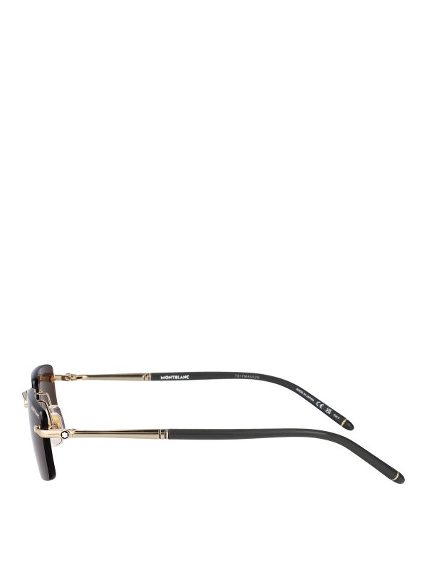 The Best Shops MONTBLANC: Lunettes de soleil - Lunettes De Soleil - Or