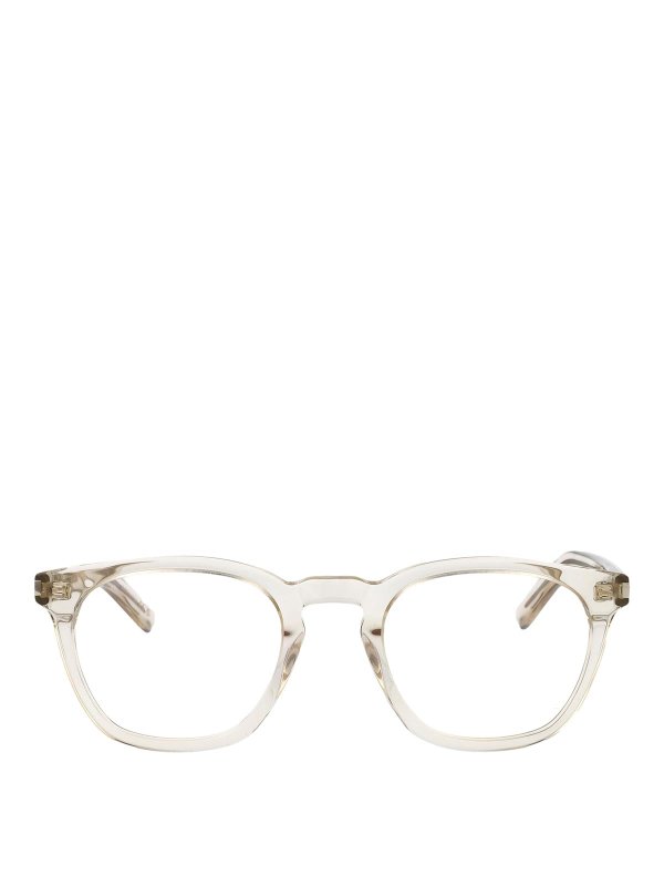 SAINT LAURENT: gafas - Gafas - Amarillo