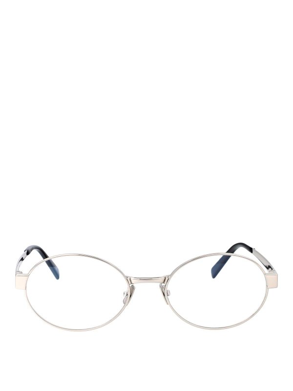 SAINT LAURENT: 眼鏡 - 眼鏡 - 銀