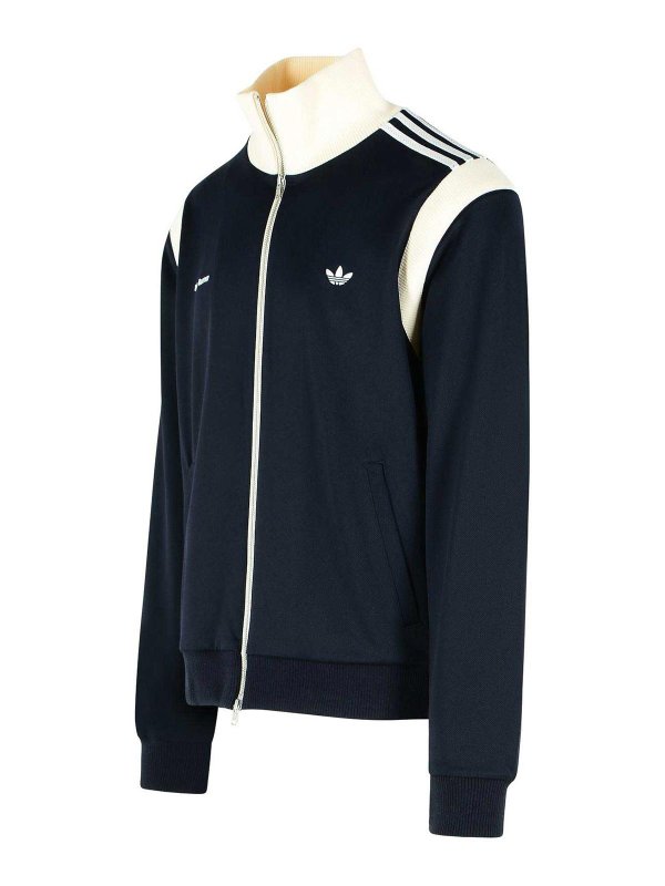 The Best Shops ADIDAS: Sweatshirts & Sweaters - Navy Cotton Blend Sweatshirt