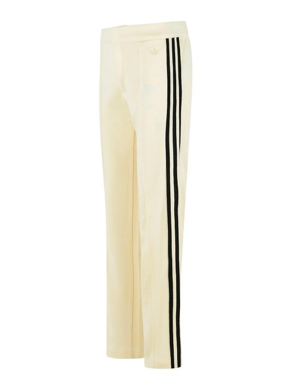 The Best Shops Adidas Originals: casual trousers - Ivory Cotton Blend Trousers