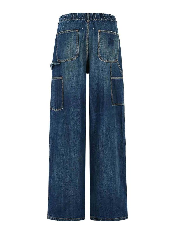 Maison Margiela: Jeans à jambe droite online - Jean Droit - Bleu