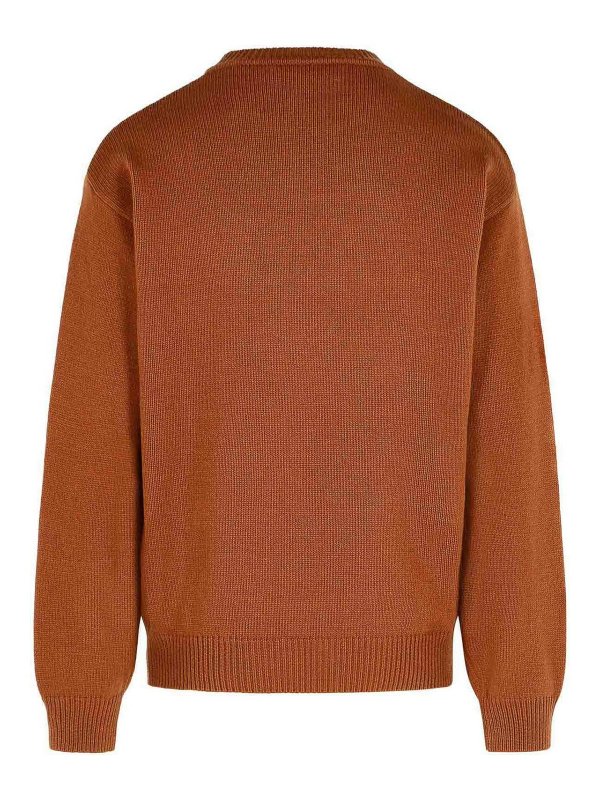 Marni: crew necks online - Brown Virgin Wool Sweater