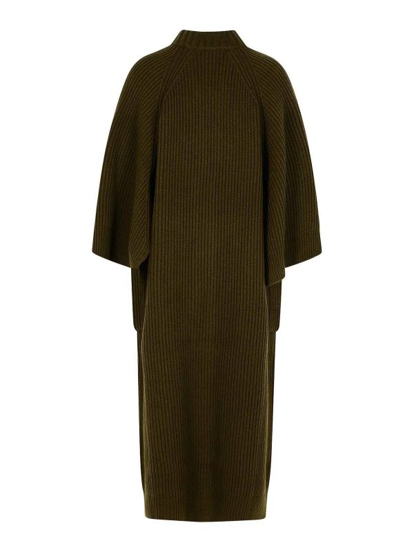 Max Mara: cardigans online - Cardigan In Moss Green