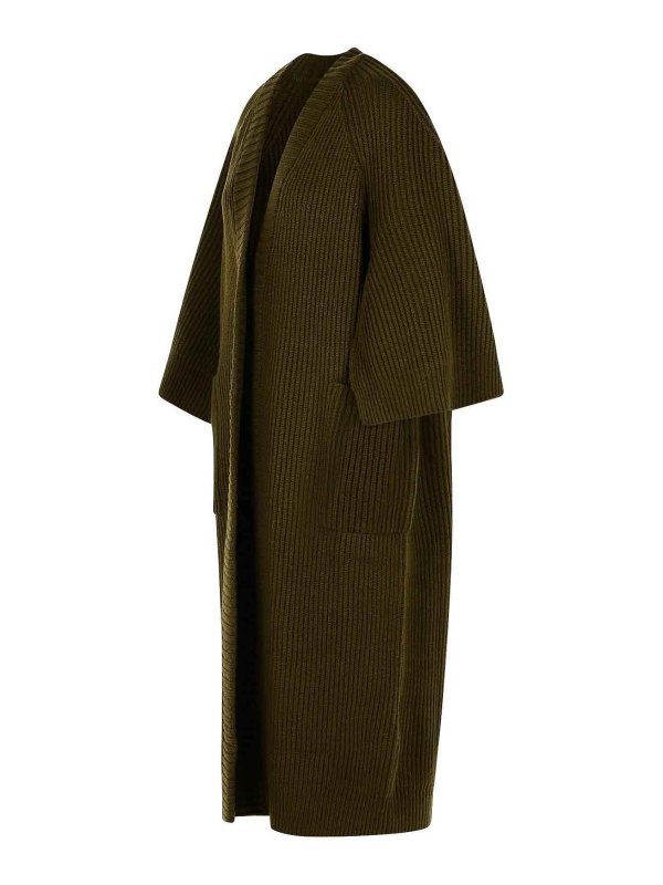 The Best Shops Max Mara: cardigans - Cardigan In Moss Green