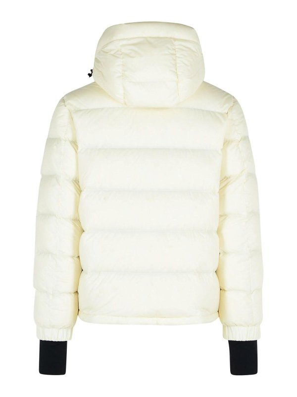 MONCLER: padded jackets online - Isorno White Hooded Ski Down Jacket