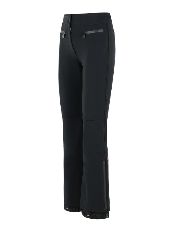 The Best Shops MONCLER: pantaloni sport - Pantaloni da sci in misto poliestere nero