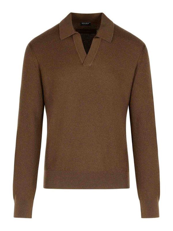 ZEGNA: クルーネック - クルーネック - ブラウン