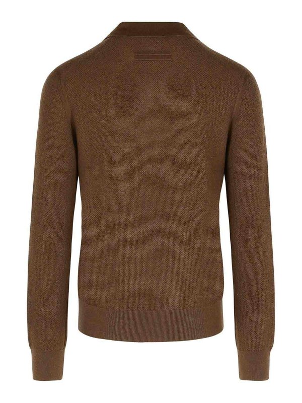 ZEGNA: クルーネック online - クルーネック - ブラウン