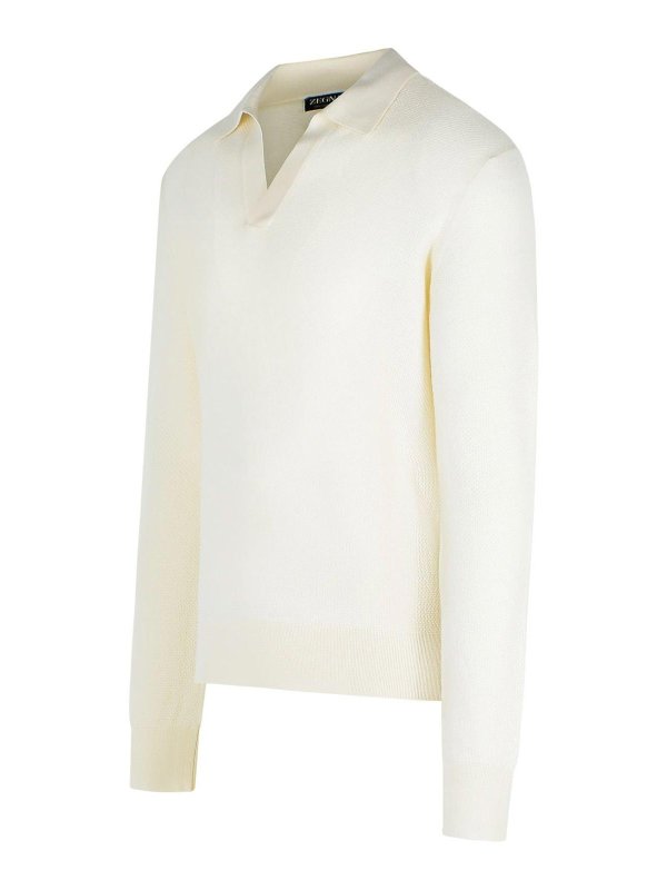 The Best Shops ZEGNA: crew necks - Oasi Cream Cashmere Sweater
