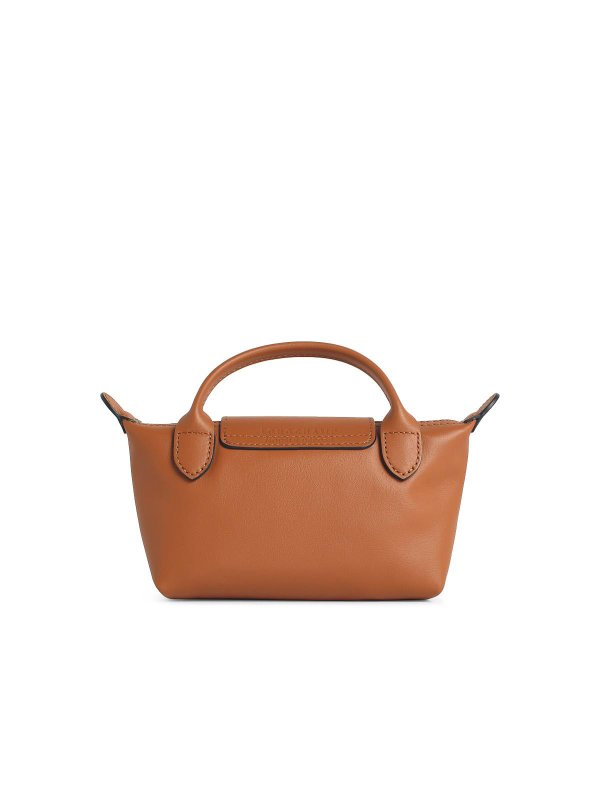 The Best Shops LONGCHAMP: clutches - Xs Le Pliage Xtra Cashew Leather Clutch Bag