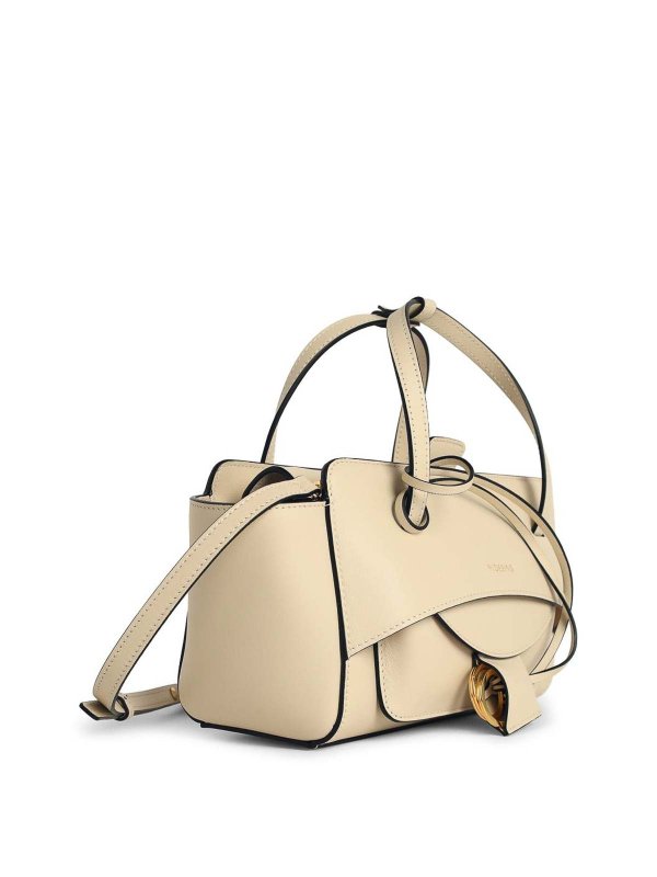 HIDESINS: totes bags online - Flap S Premiere Butter-Coloured Leather Bag