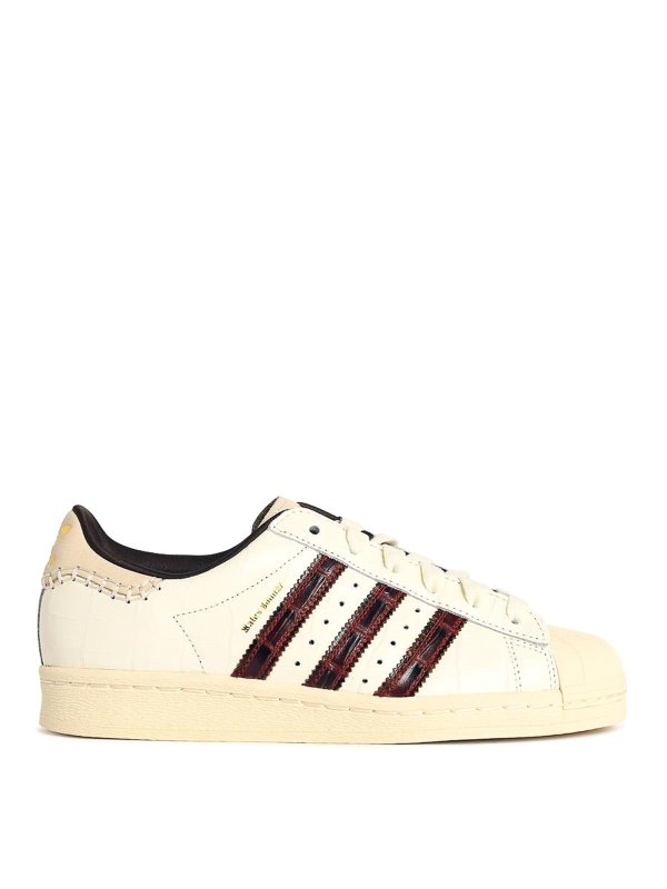 Adidas Originals: trainers - Superstar White Leather Sneakers