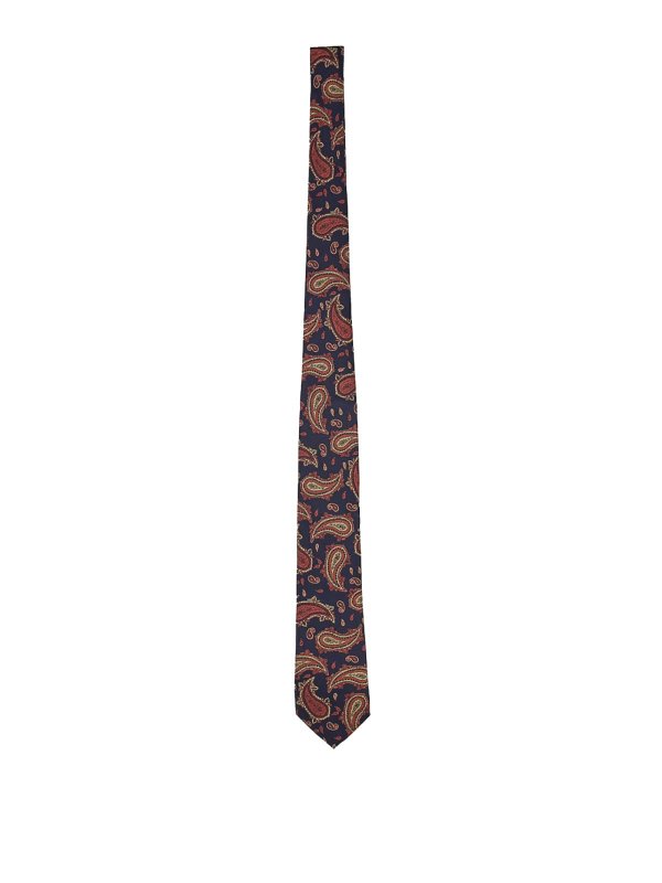 ETRO: ties & bow ties - Paisley Jacquard Silk Tie