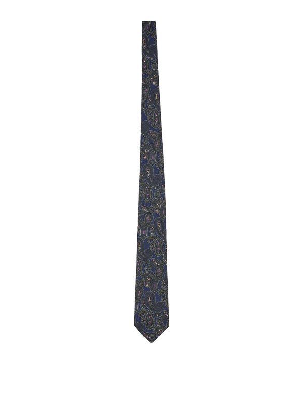 ETRO: ties & bow ties - Paisley Jacquard Silk Tie