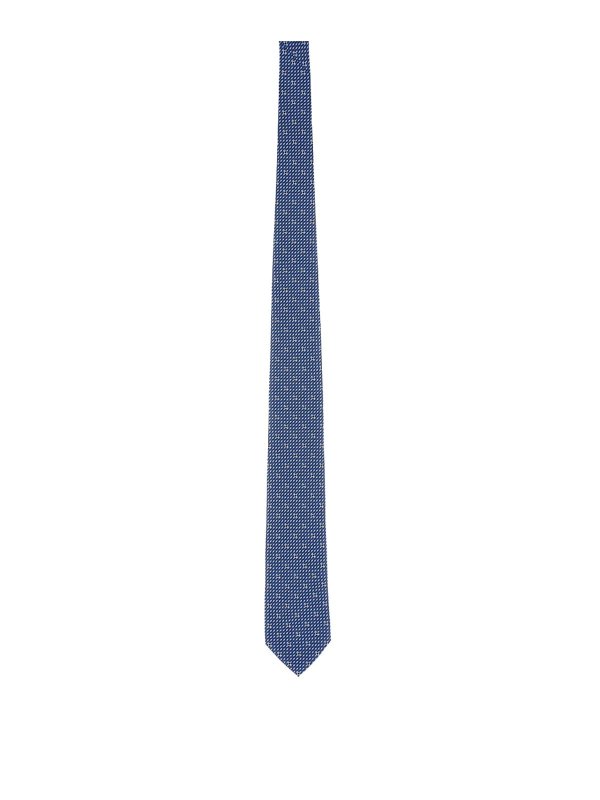 FERRAGAMO: ties & bow ties - Tie Print Gancini