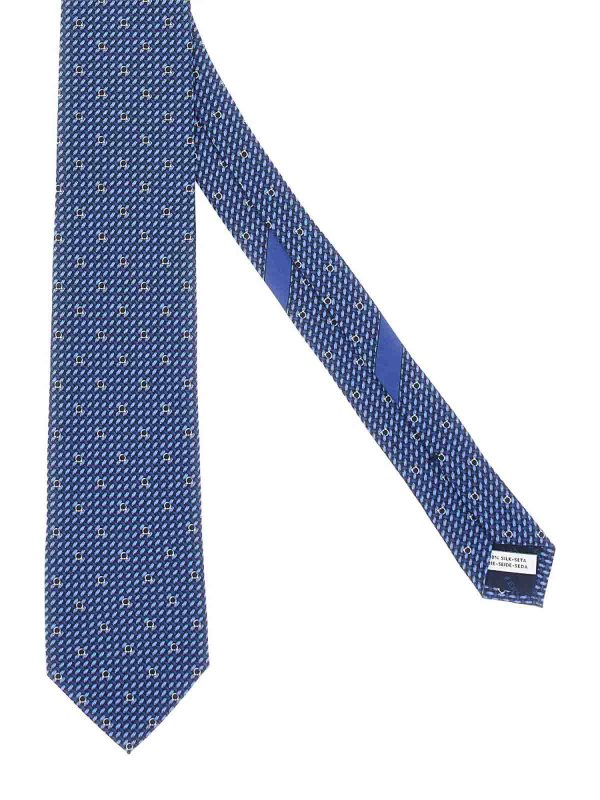 FERRAGAMO: ties & bow ties online - Tie Print Gancini