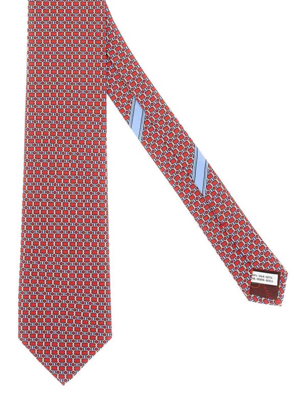 FERRAGAMO: ties & bow ties online - Vara Print Tie