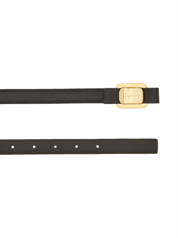 FERRAGAMO: belts online - Fixed Belt New Vara Plate