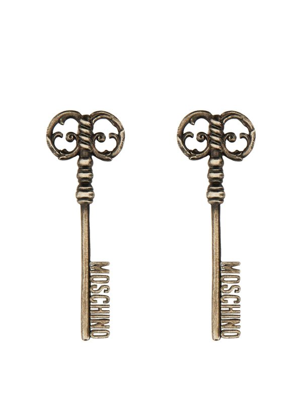 MOSCHINO: Earrings - Logo Earrings
