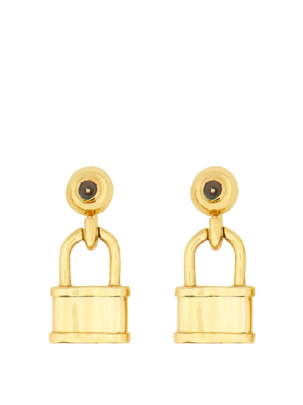 PATOU: Earrings online - Extra Small Earrings With Padlock