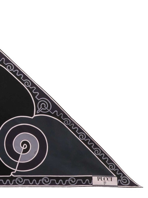 EMILIO PUCCI: scarves online - Astro Print Triangle Scarf