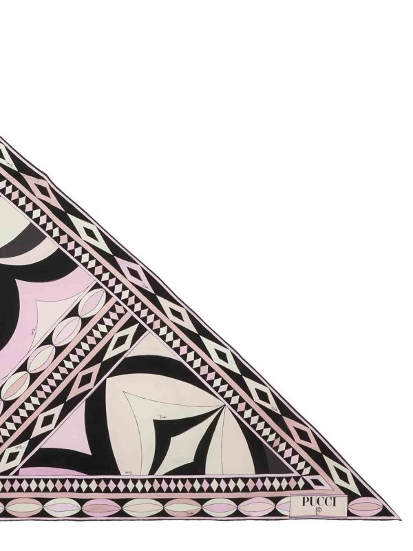 EMILIO PUCCI: Collane online - Sciarpa triangolare con stampa collana