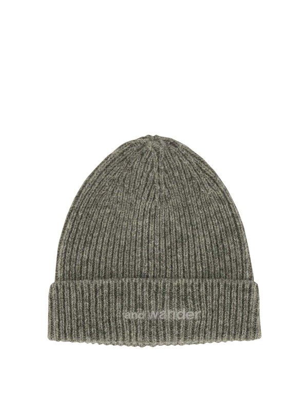 AND WANDER: beanies - Beanie Hat With Logo