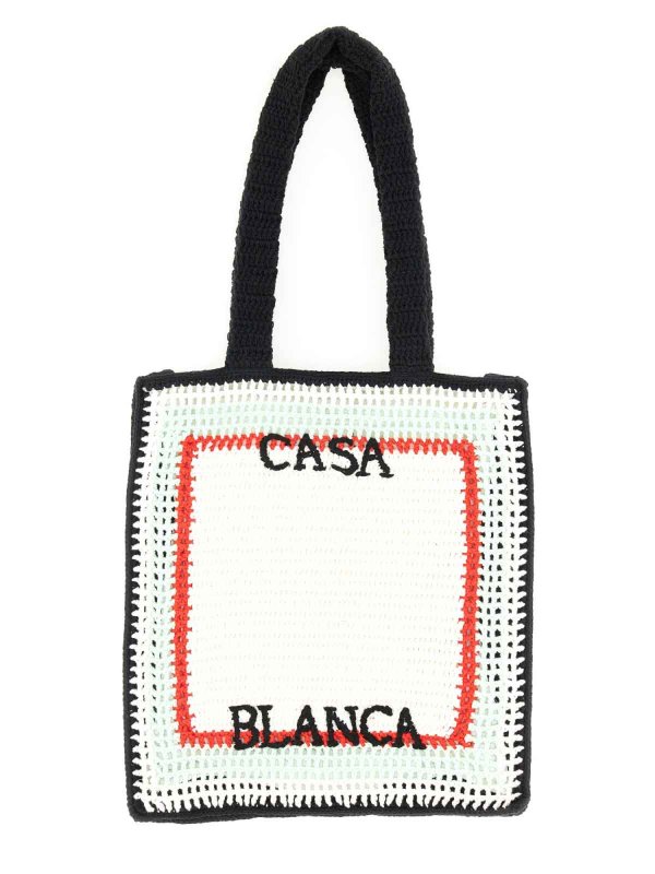 CASABLANCA: totes bags online - Crochet Bag