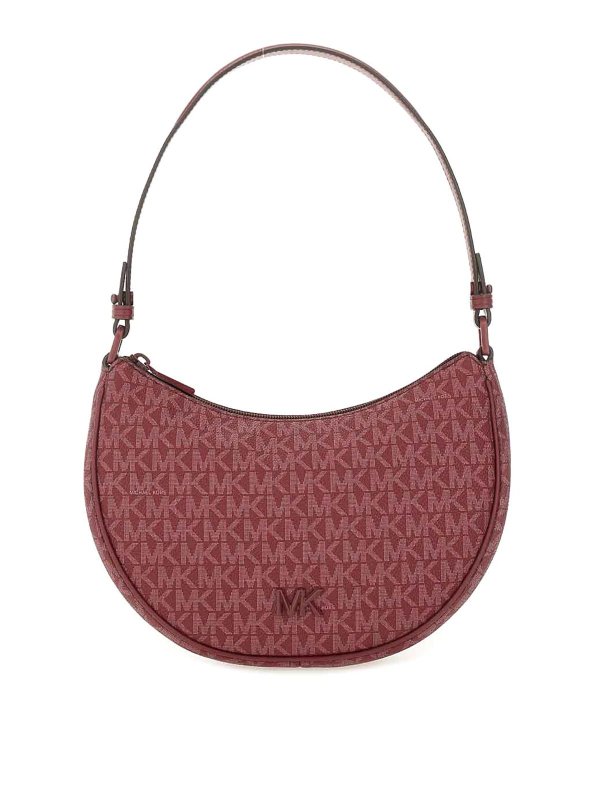 Michael Michael Kors: Clutch - Pochette - Rouge Brun