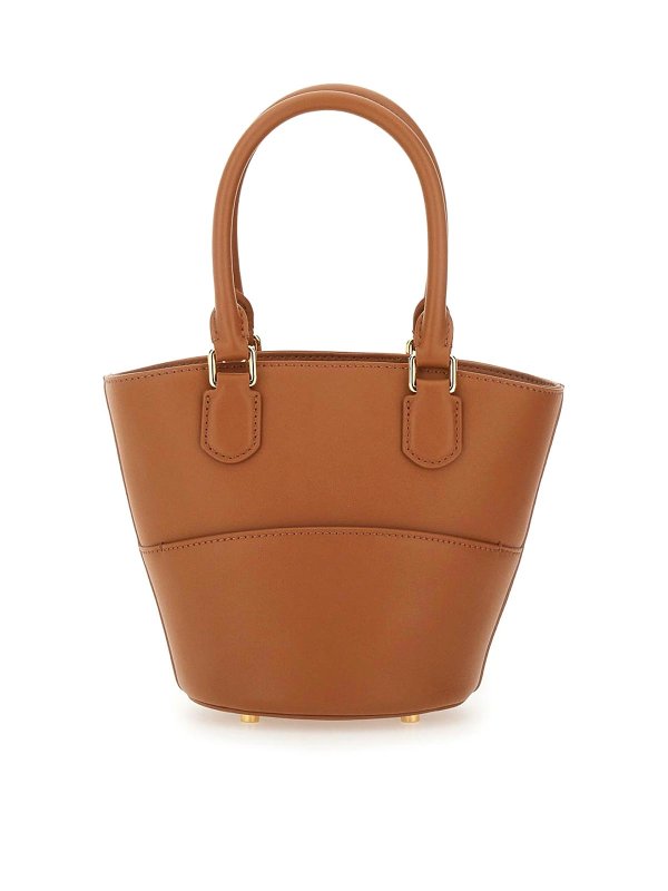 Self Portrait: totes bags - Leather Tote Bag With Charm