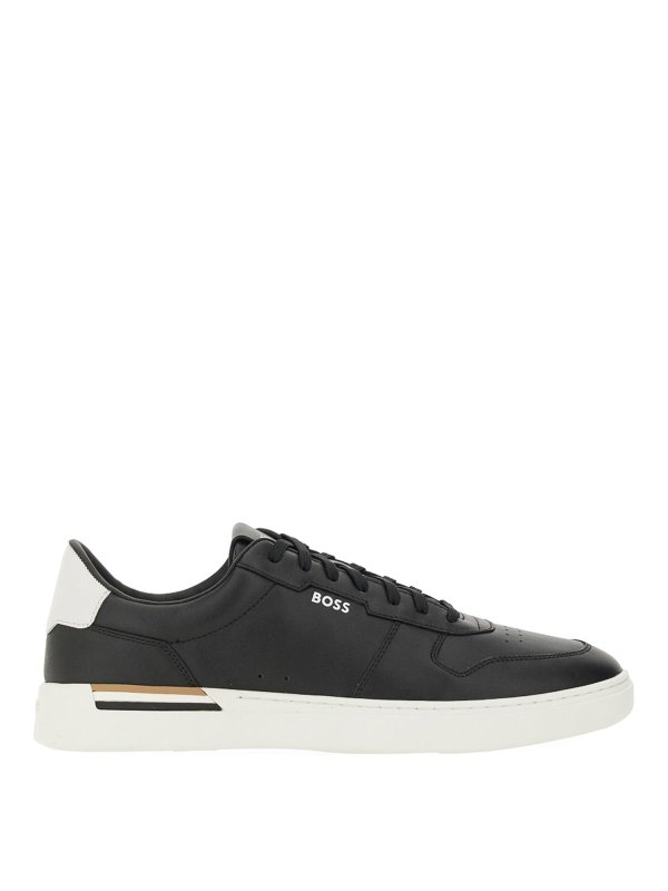 Hugo Boss: trainers - Leather Sneaker