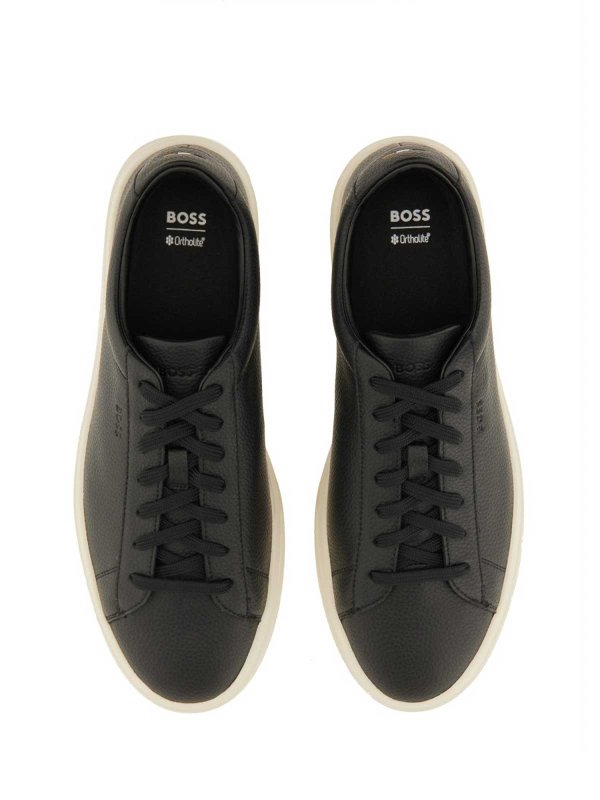 The Best Shops Hugo Boss: Grained Leather Sneaker