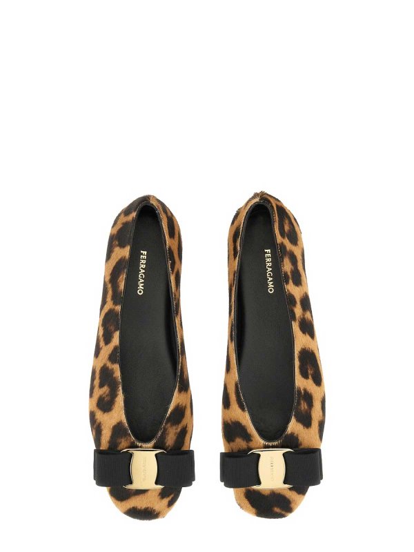 FERRAGAMO buy online Bailarinas - Estampado Animalier