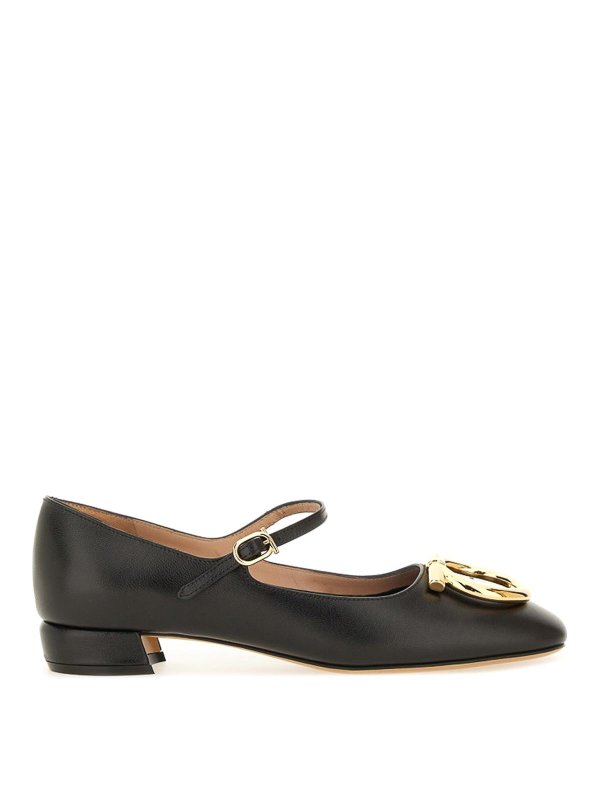 FERRAGAMO: ballerine - Mary Jane Maxi Gancini Shoe